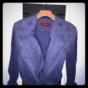 GORGEOUS 7 FOR ALL MANKIND AUTHENTIC DENIM TOP